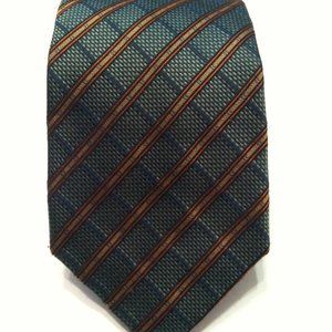 DANIEL DE FASSON MEN'S NEW DARK GREEN 100%SILK TIE   WIDTH: 4"